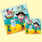 Pirate Jigsaw Birthday Card - hanrattycraftsgifts.co.uk