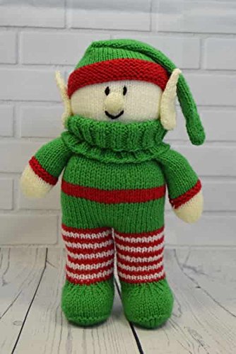 KNITTING PATTERN Festive Friends Elf Soft Toy From Knitting by Post - hanrattycraftsgifts.co.uk