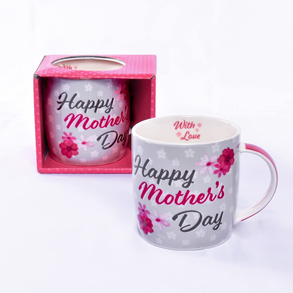 Mothers Day Coffee Mug Happy Mothers Day On The Outside with Love On The Inside