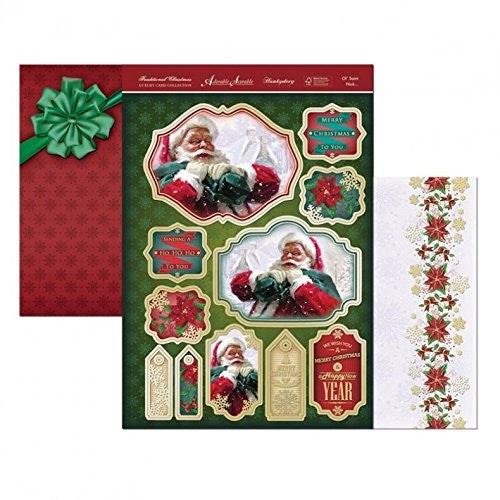 Luxury Topper Set: Old Saint Nick ~ Christmas Santa Adorable Scorable Individual Topper - hanrattycraftsgifts.co.uk