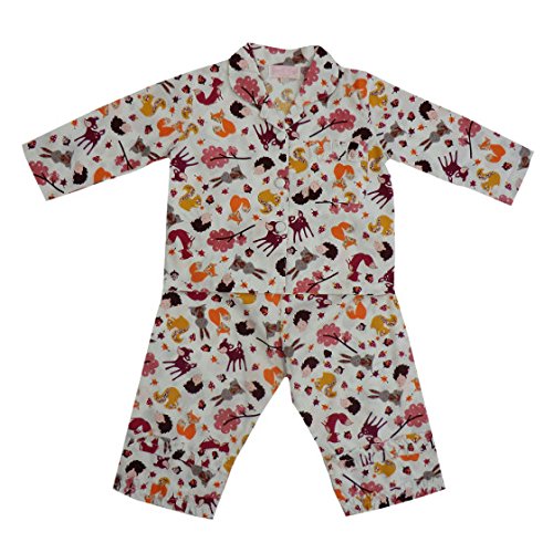 powell craft woodland print pyjamas 2 - 3 yrs - hanrattycraftsgifts.co.uk