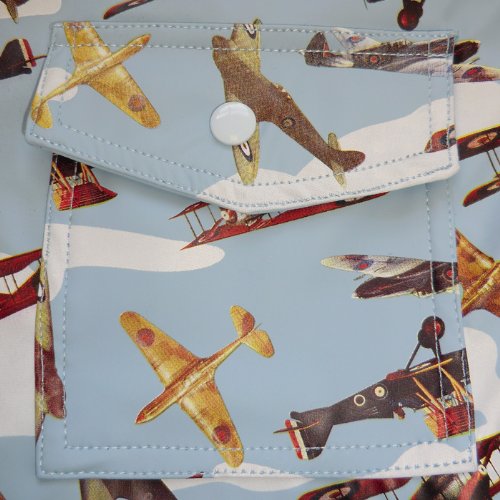 Raincoat - Vintage Airplanes - Powell Craft - 1-2 years - hanrattycraftsgifts.co.uk