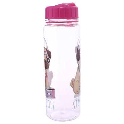 Funky Pug Stay Cool Design 500ml Bottle Fun for all the family at home, work or on holiday. Great for Pug Dog Lovers - hanrattycraftsgifts.co.uk