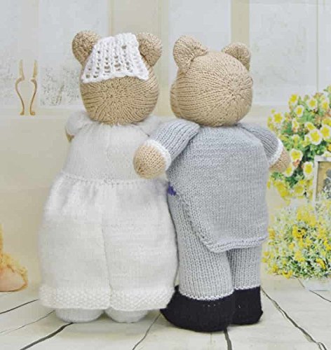 KNITTING PATTERN Bearly Wed Bride and Groom Wedding Pattern - hanrattycraftsgifts.co.uk