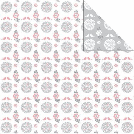Grant Studios GTWED12-2145 Grace Taylor Wedding Paper 12 in. x 12 in.-Romance Bird - Case of 20 - hanrattycraftsgifts.co.uk