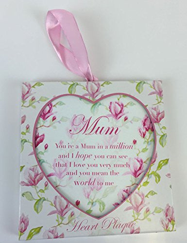 Nan / Mummy / Mum Heart Wall Plaque Gift Ideas For Her Birthday / Mothers Day-Mum - hanrattycraftsgifts.co.uk