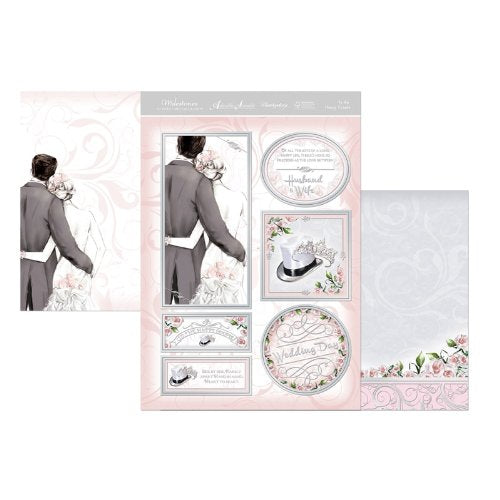 hunkydory adorable scorable luxury topper set milestones to the happy couple - hanrattycraftsgifts.co.uk