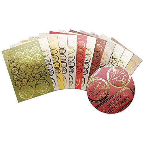 hunkydory festive essentials festive shimmering sentiments - hanrattycraftsgifts.co.uk