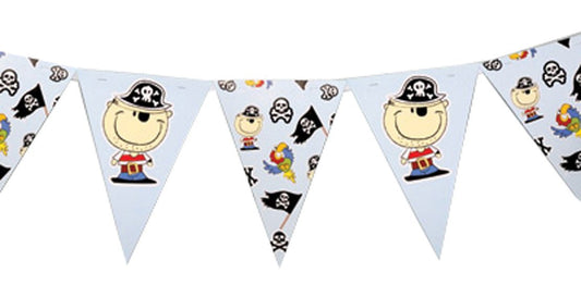 Pirate design bunting - 3m - hanrattycraftsgifts.co.uk