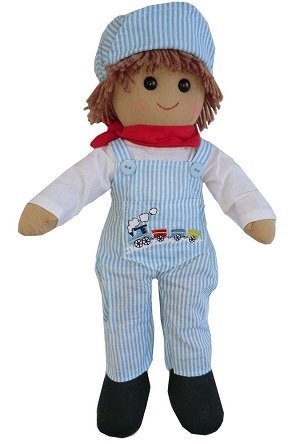 train driver ragdoll large 40cm - hanrattycraftsgifts.co.uk