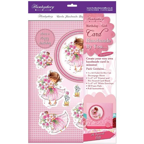 hunkydory handmade by you card kit a special gift birthday girl - hanrattycraftsgifts.co.uk