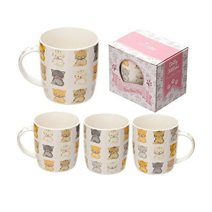 Cute Kittens Design Bone China Mug - hanrattycraftsgifts.co.uk
