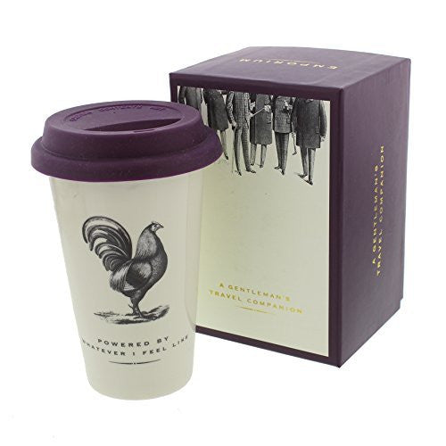 Powered By Whatever I Feel Like Vintage Design Travel Mug Gift For Him - hanrattycraftsgifts.co.uk