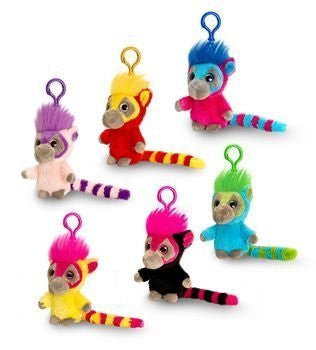 moonlings 10cm lemur keychain choice 6 one sent at random or email any special requirements by keeltoys - hanrattycraftsgifts.co.uk