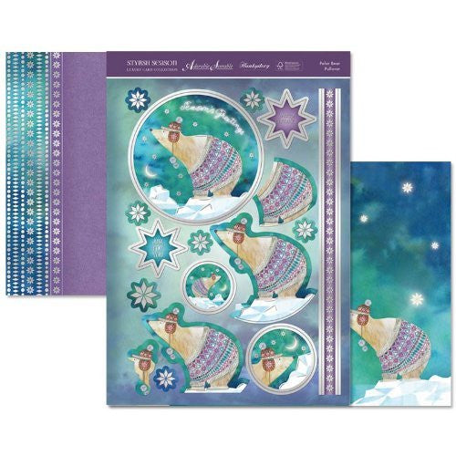 hunkydory  stylish season polar bear pullover topper set - hanrattycraftsgifts.co.uk