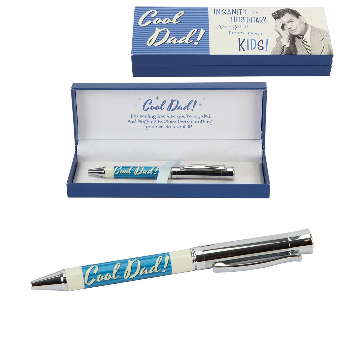 Juliana Polkadot Cool Dad Pen - hanrattycraftsgifts.co.uk