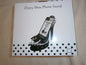 dotty shoe phone stand polka dot  red - hanrattycraftsgifts.co.uk