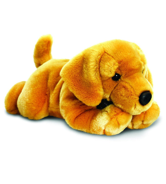 Keel Toys Monty Golden Labrador Dog 50cm - hanrattycraftsgifts.co.uk