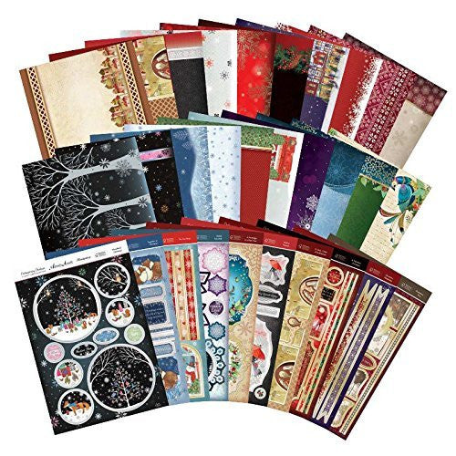 Hunkydorycrafts adorable scorable collection de cartes de luxe Noël Contemporain kit de Pare-chocs - hanrattycraftsgifts.co.uk