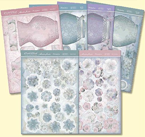 Frosted Florals Premium Card Kit-Pop-Up Vase - hanrattycraftsgifts.co.uk