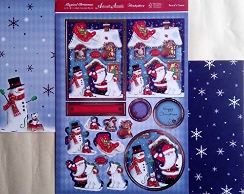 HUNKYDORY MAGICAL CHRISTMAS - SANTA'S HOUSE topper set - hanrattycraftsgifts.co.uk