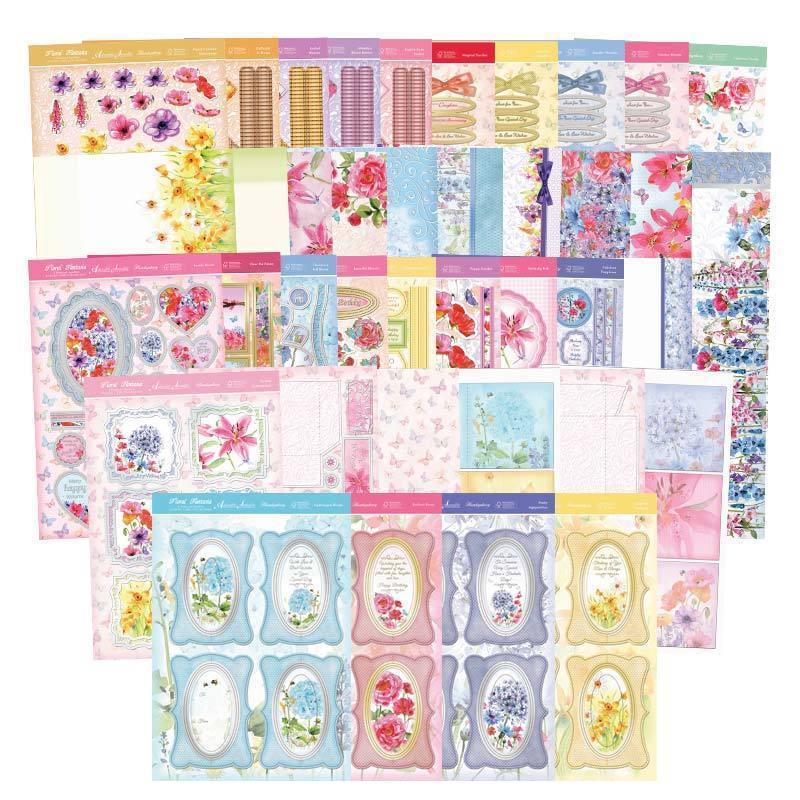 Hunkydory ADORABLE SCORABLE Luxury Card Collection FLORAL FANTASIA  FAN101 - hanrattycraftsgifts.co.uk