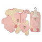Baby Gift Set for Boy or Girl - 7 Piece Layette in a Mesh Bag - Nursery Time - Purrfect Me, Newborn - hanrattycraftsgifts.co.uk