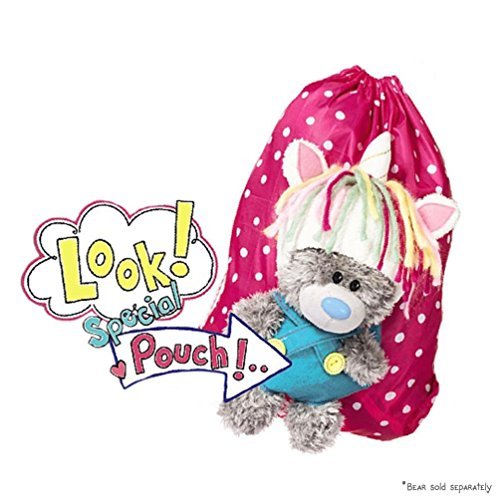 Me to You My Dinky Bear Pink Spotted Drawstring Bag - hanrattycraftsgifts.co.uk