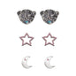 Me to You Bear Teddy Set Of 3 Stone Earring - hanrattycraftsgifts.co.uk