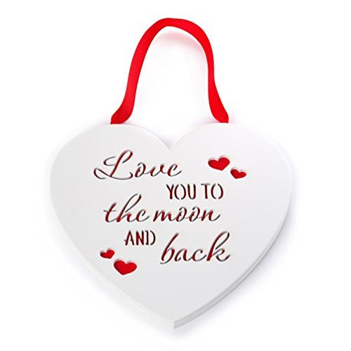Love You To The Moon & Back Me to You Bear Heart Plaque - hanrattycraftsgifts.co.uk