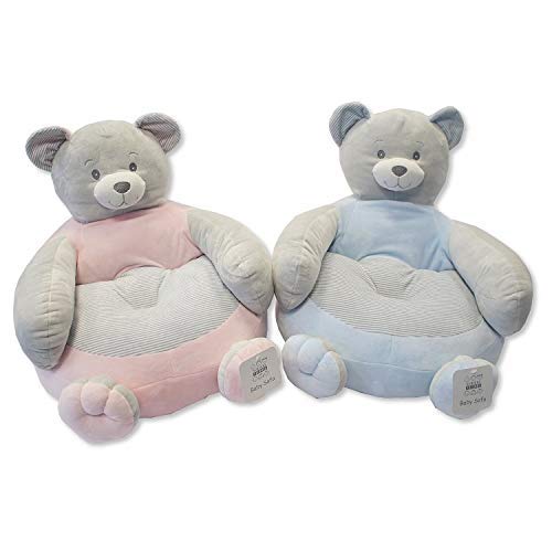 Baby Soft Sofa/Chair- Bear blue  x1 - hanrattycraftsgifts.co.uk