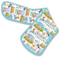 Coastal Seaside Double Oven Gloves Theme by Emma Ball - hanrattycraftsgifts.co.uk
