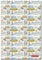Coastal Seaside Cotton Tea Towel Nautical Beach Theme by Emma Ball - hanrattycraftsgifts.co.uk