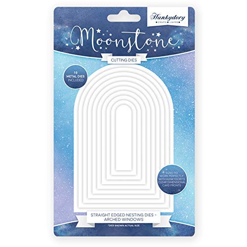 Hunkydory Moonstone Dies Straight Edged Nesting Dies - Arched Windows - MSTONE051 - hanrattycraftsgifts.co.uk