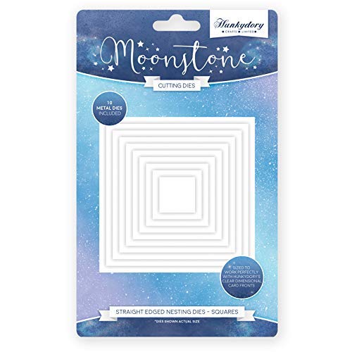 Hunkydory Moonstone Dies Straight Edged Nesting Dies - Squares - MSTONE049 - hanrattycraftsgifts.co.uk
