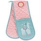 Country Club Double Oven Glove Bright Alpaca Design - hanrattycraftsgifts.co.uk