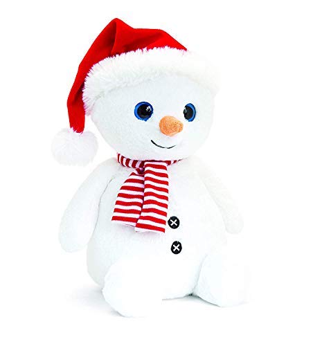 KEEL 30CM SNOWMAN WITH HAT SCARF - hanrattycraftsgifts.co.uk