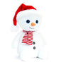 KEEL 30CM SNOWMAN WITH HAT SCARF - hanrattycraftsgifts.co.uk