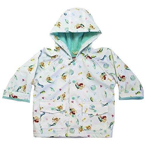 Powell Craft Girls Mermaid Raincoat White 4-5 Years - hanrattycraftsgifts.co.uk