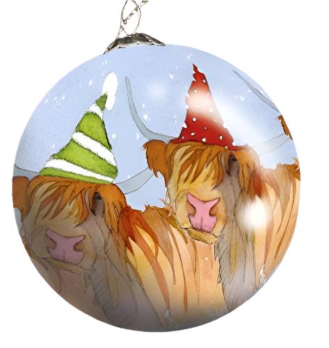 Emma Ball Hand Painted Bauble - hanrattycraftsgifts.co.uk