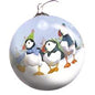Hand Painted Puffin Bauble - hanrattycraftsgifts.co.uk