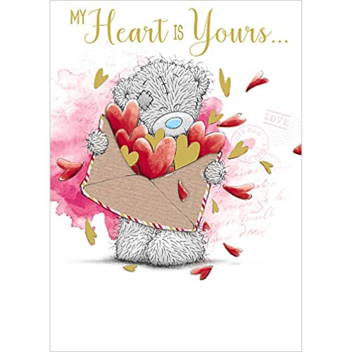 Me To You Bear My Heart Is Yours Valentines Day Card - hanrattycraftsgifts.co.uk