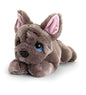 Keel Toys Grey French Bulldog Cuddle Puppy Soft Animal  Family Plush Toy 25cm - hanrattycraftsgifts.co.uk