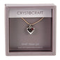 Crystocraft Our Special Flower Girl Collier avec pendentif cœur - hanrattycraftsgifts.co.uk