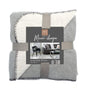 Country Club Plain Grey Marl Microsherpa Fleece Reversible Bed/Sofa Throw 120cmx150cm - hanrattycraftsgifts.co.uk