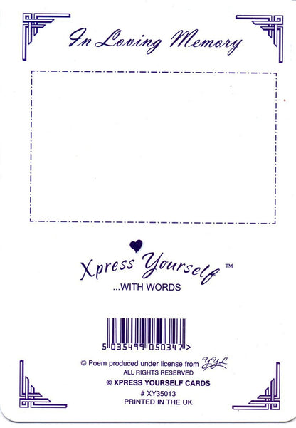In Loving Memory - Missing My Dear Wife At Christmas And Always - Grave/Graveside Memorial Card - hanrattycraftsgifts.co.uk