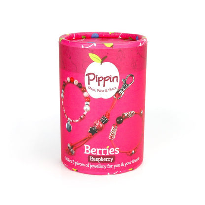 Pippin Kits Berries Trio Jewellery Making Pippin Kit in Raspberry - hanrattycraftsgifts.co.uk