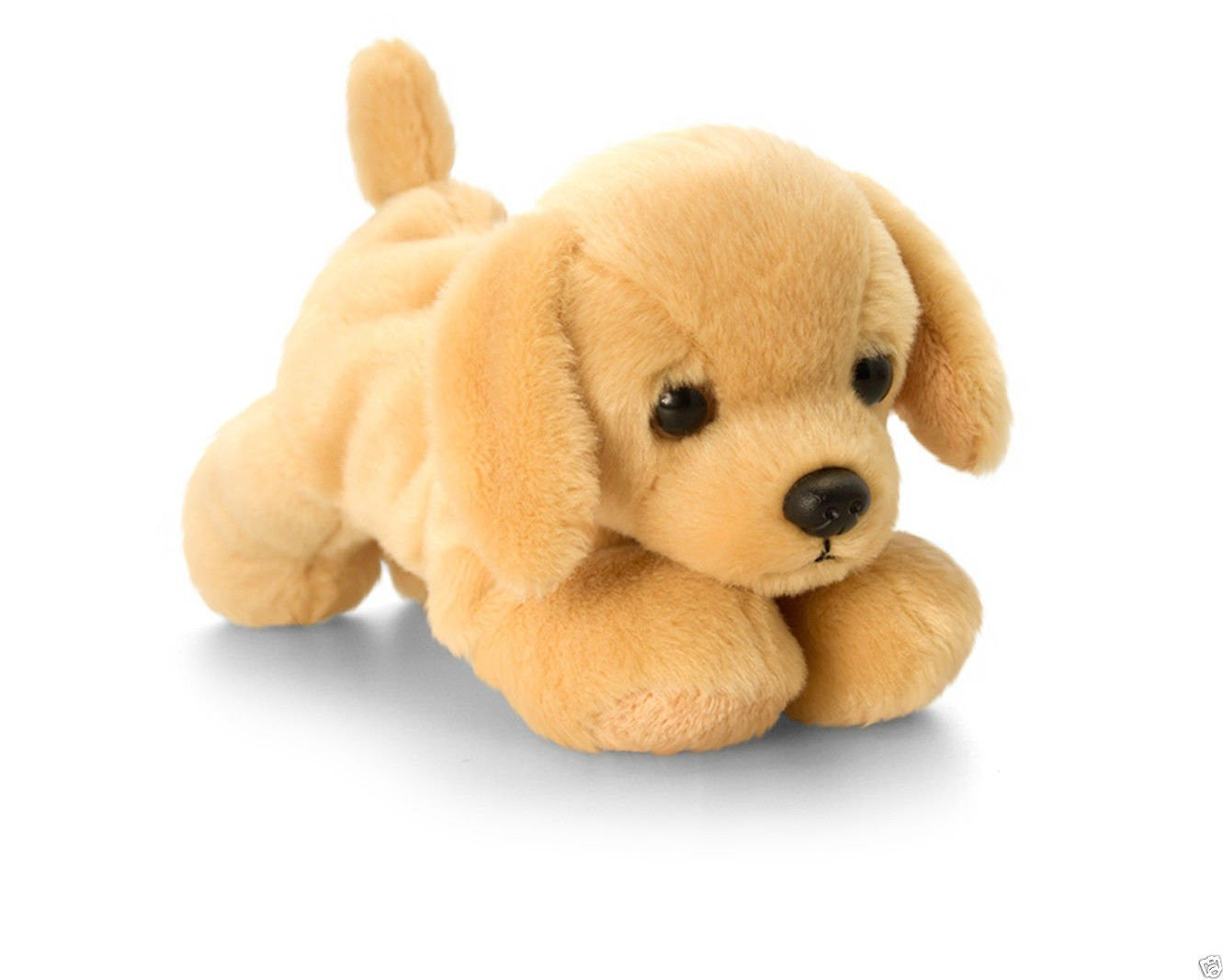 Keel Toys Laying Dogs - 15cm Laying Down Dog - LABRADOR - hanrattycraftsgifts.co.uk