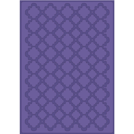 Craftwell Quatrafoil Embossing Folder for Scrapbooking, Letter Size - hanrattycraftsgifts.co.uk