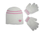 Girls Winter Magic Hat and Gloves Set - Available in Cream, Purple or Pink (Cream) - hanrattycraftsgifts.co.uk